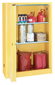 Flammable Liqiuds Storage Cabinet - #5445N 43 x 18 x 65'' (3 Shelves) - Exact Tool & Supply