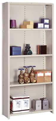 36 x 18 x 84'' - Closed Style Box "W" 20-Gauge Add-On Shelving Unit - Exact Tool & Supply