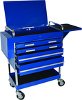 5 Drawer Locking Service Cart 30" L x 16" W x 41" H - Exact Tool & Supply