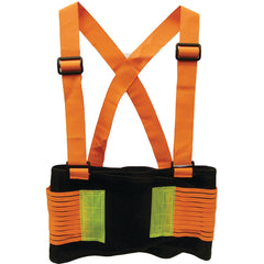 Deluxe Hi-Vis Back Support - 2XL - Exact Tool & Supply