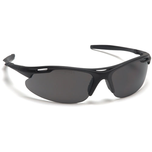 Safety Glasses - Gray Lens, Black Frame, Avante Style - Exact Tool & Supply