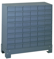 33-3/4 x 12-1/4 x 34-1/4'' (48 Compartments) - Steel Modular Parts Cabinet - Exact Tool & Supply