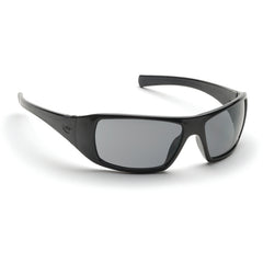 Safety Glasses - Black Frame, Gray Lens - Exact Tool & Supply