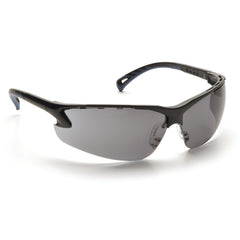 Safety Glasses - Black Frame, Gray Lens with Anti-Fog - Exact Tool & Supply