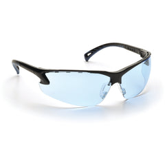 Safety Glasses - Black Frame, Infinity Blue Lens - Exact Tool & Supply