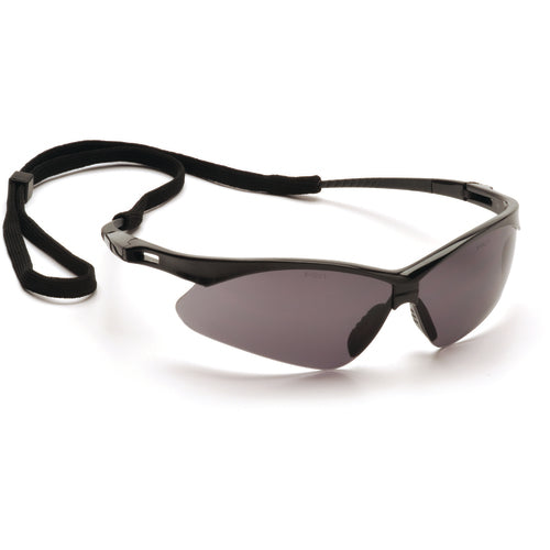 Safety Glasses - Black Frame, Gray Lens - Exact Tool & Supply