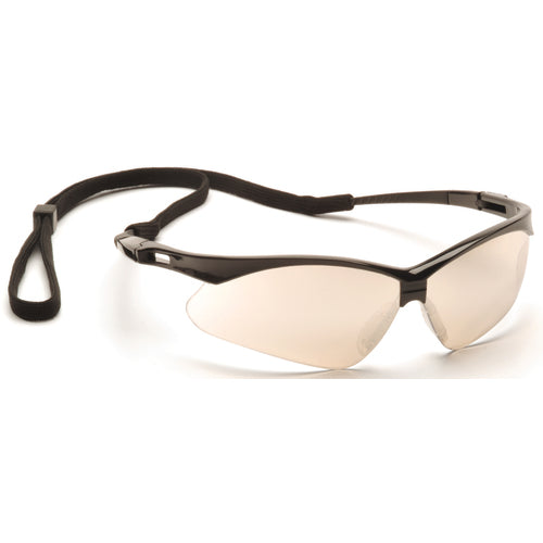 Safety Glasses - Black Frame, Indoor/Outdoor Lens - Exact Tool & Supply