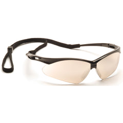 Safety Glasses - Black Frame, Indoor/Outdoor Lens - Exact Tool & Supply