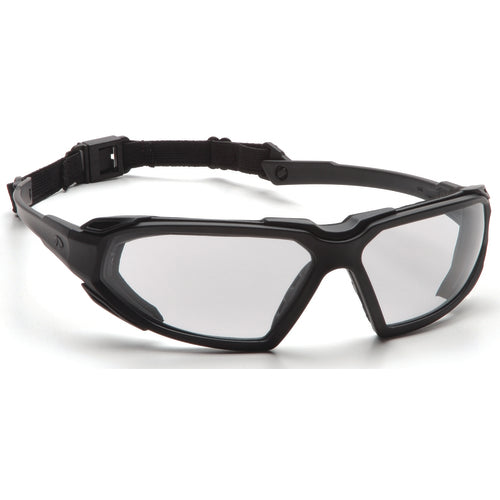 Safety Glasses - Black Frame, Clear Fog Free Lens - Exact Tool & Supply