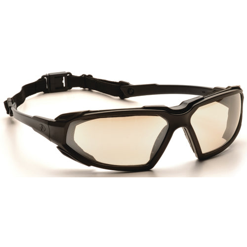 Safety Glasses - Black Frame, I/O Mirror Fog Free Lens - Exact Tool & Supply