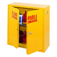 Flammable Liqiuds Storage Cabinet - Model SC300F 43″ × 18″ × 44″ (1 Shelf) - Exact Tool & Supply