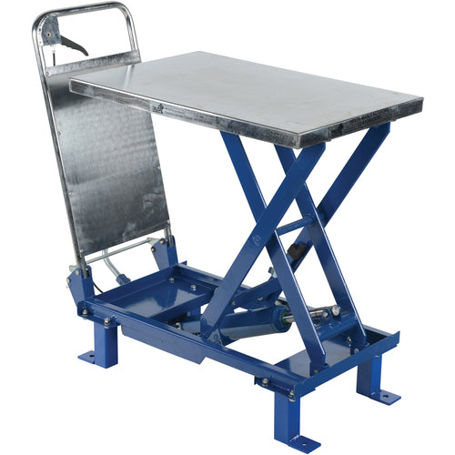 Foot Pump Scissor Lift 400 lb 17.7 × 27.6 - Exact Tool & Supply