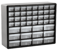 15-13/16 x 6-3/8 x 20'' (44 Compartments) - Plastic Modular Parts Cabinet - Exact Tool & Supply