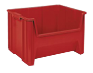 19 x 15-1/4 x 12'' - Red Stak-N-Store Bin - Exact Tool & Supply