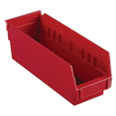 4 1/8″ × 23 5/8″ × 4″ - Red Economy Shelf Bin - Exact Tool & Supply