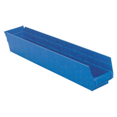 4 1/8″ × 23 5/8″ × 4″ - Blue Economy Shelf Bin - Exact Tool & Supply