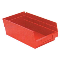 6 5/8″ × 11 5/8″ × 4″ - Red Economy Shelf Bin - Exact Tool & Supply