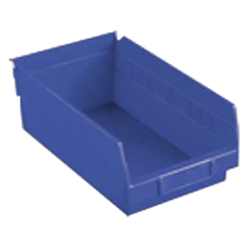 8 3/8″ × 17 7/8″ × 4″ - Blue Economy Shelf Bin - Exact Tool & Supply