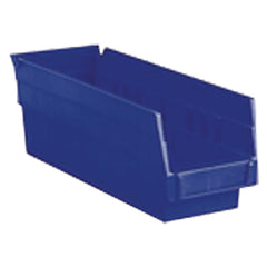6 5/8″ × 23 5/8″ × 4″ - Blue Economy Shelf Bin - Exact Tool & Supply