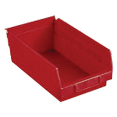 6 5/8″ × 23 5/8″ × 4″ - Red Economy Shelf Bin - Exact Tool & Supply