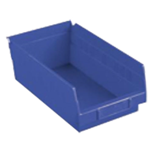 11 1/8″ × 11 5/8″ × 4″ - Blue Economy Shelf Bin - Exact Tool & Supply