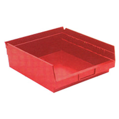 11 1/8″ × 11 5/8″ × 4″ - Red Economy Shelf Bin - Exact Tool & Supply