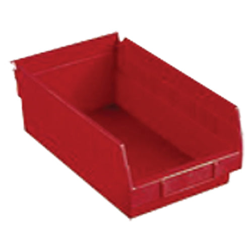 11 1/8″ × 23 5/8″ × 4″ - Red Economy Shelf Bin - Exact Tool & Supply