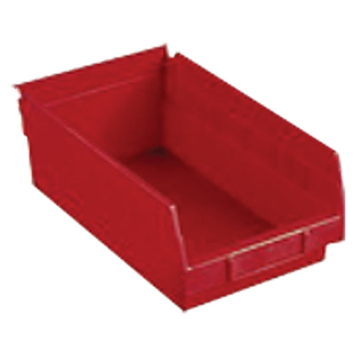 11 1/8″ × 17 7/8″ × 4″ - Red Economy Shelf Bin - Exact Tool & Supply