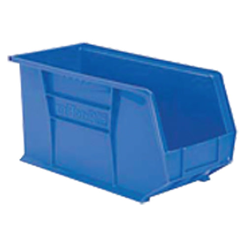 8 1/4″ × 18″ × 9″ - Blue Hanging or Stackable Bin - Exact Tool & Supply