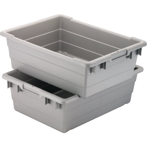 11″ × 17 1/4″ × 8″ - Gray Cross-Stacking Akro-Tubs - Exact Tool & Supply