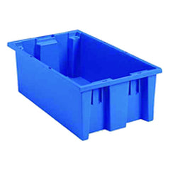 18″ × 11″ × 6″ - Blue - Nest Stack Tote Box - Exact Tool & Supply