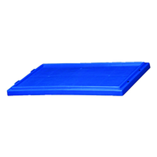 Blue Lid for use with Akro Nest-Stack Tote 35–180 - Exact Tool & Supply