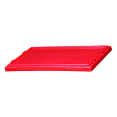 Red Lid for use with Akro Nest-Stack Tote 35–180 - Exact Tool & Supply