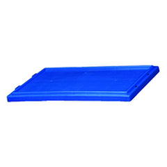 Blue Lid for use with Akro Nest-Stack Tote 35–230 - Exact Tool & Supply