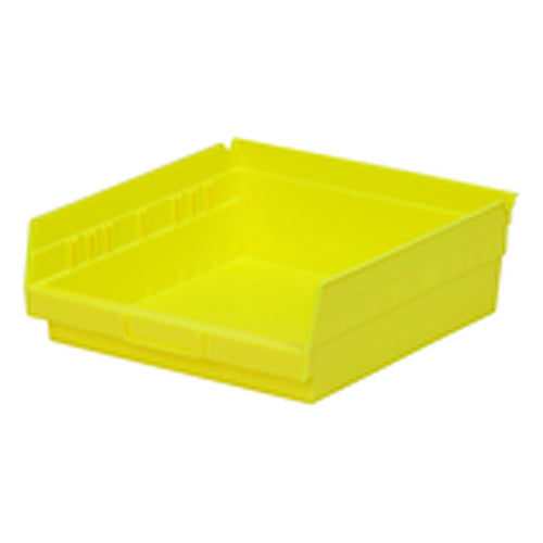 11 1/8″ × 11 5/8″ × 4″ - Yellow Economy Shelf Bin - Exact Tool & Supply