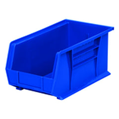 8 1/4″ × 14 3/4″ × 7″ - Blue Hanging or Stackable Bin - Exact Tool & Supply