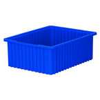 20-1/8 x 14-7/8 x 7-7/16'' - Blue Akro-Grid Stackable Containers - Exact Tool & Supply