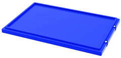 Blue Lid for use with Akro Nest-Stack Tote 35-300 - Exact Tool & Supply