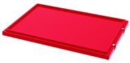 Red Lid for use with Akro Nest-Stack Tote 35-300 - Exact Tool & Supply