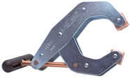 T-Handle Clamp With Cushion Handles - 2-1/4'' Throat Depth, 4-1/2'' Max. Opening - Exact Tool & Supply