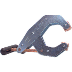 T-Handle Clamp With Cushion Handles - 1 1/8″ Throat Depth, 2″ Max. Opening - Exact Tool & Supply