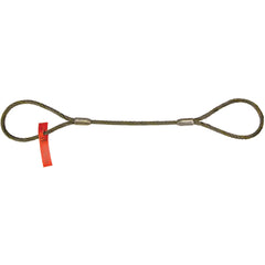 Wire Rope Sling - Model WW-3126; 3/8″ × 6 feet Long - Exact Tool & Supply