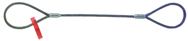 Wire Rope Sling - WW-5006; 1/2" x 6' Long - Exact Tool & Supply