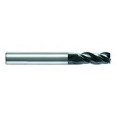 18mm Dia. x 92mm Overall Length 3-Flute Square End Solid Carbide SE End Mill-Round Shank-Center Cut-AlCrN - Exact Tool & Supply