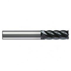 10mm Dia. - 72mm OAL - Uncoated - Solid Carbide - High Spiral End Mill - 4 FL - Exact Tool & Supply
