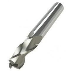 13/64" Dia. - 3/8" LOC - 2" OAL - 3 FL Carbide S/E HP End Mill-AlTiN - Exact Tool & Supply