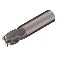 1/2" Dia. - 5/8" LOC - 2-1/2" OAL - 4 FL Carbide S/E HP End Mill-AlTiN - Exact Tool & Supply