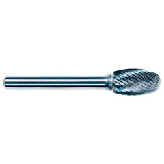 1/4 EdgeHog Elliptical Miniature Carbide Bur SE-51 Fine - Exact Tool & Supply