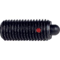 End Force Spring Plunger - 5.5 lbs Initial End Force, 14.5 lbs Final End Force (3/8″–16 Thread) - Exact Tool & Supply