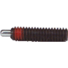 End Force Spring Plunger - 4 lbs Initial End Force, 31 lbs Final End Force (1″–8 Thread) - Exact Tool & Supply